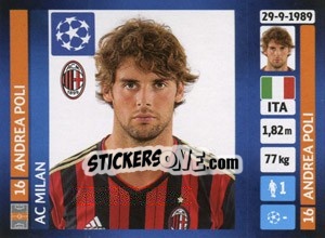 Sticker Andrea Poli - UEFA Champions League 2013-2014 n. 576 - Panini