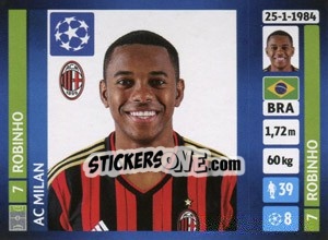 Sticker Robinho - UEFA Champions League 2013-2014 n. 577 - Panini
