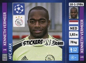 Sticker Kenneth Vermeer - UEFA Champions League 2013-2014 n. 581 - Panini
