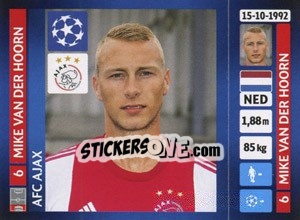 Sticker Mike van der Hoorn - UEFA Champions League 2013-2014 n. 583 - Panini