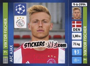 Sticker Viktor Fischer - UEFA Champions League 2013-2014 n. 589 - Panini