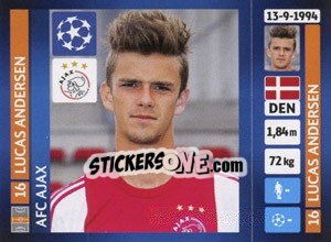 Sticker Lucas Andersen - UEFA Champions League 2013-2014 - Panini