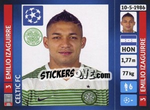 Sticker Emilio Izaguirre - UEFA Champions League 2013-2014 n. 603 - Panini