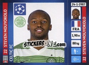 Sticker Steven Mouyokolo - UEFA Champions League 2013-2014 - Panini