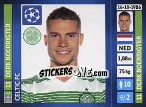 Sticker Derk Boerrigter - UEFA Champions League 2013-2014 n. 615 - Panini