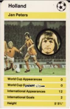 Figurina Jan Peters -  World Cup '78 1978-1979 n. 23 - Top Trumps