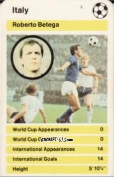 Figurina Roberto Bettega -  World Cup '78 1978-1979 n. 2 - Top Trumps