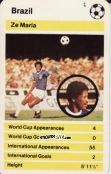 Sticker Ze Maria -  World Cup '78 1978-1979 n. 19 - Top Trumps