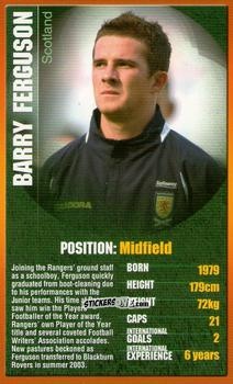 Cromo Barry Ferguson - European Football Stars 2004 n. 23 - Top Trumps