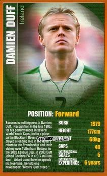Figurina Damien Duff - European Football Stars 2004 n. 4 - Top Trumps