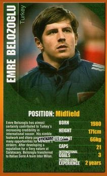 Figurina Emre Belozoglu - European Football Stars 2004 n. 28 - Top Trumps
