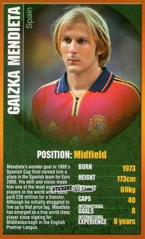 Cromo Gaizka Mendieta - European Football Stars 2004 n. 24 - Top Trumps
