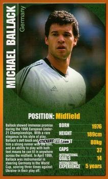 Cromo Michael Ballack - European Football Stars 2004 n. 11 - Top Trumps