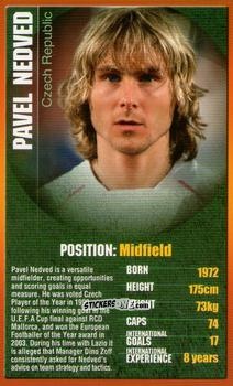 Cromo Pavel Nedved - European Football Stars 2004 n. 2 - Top Trumps