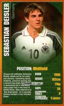 Cromo Sebastian Deisler - European Football Stars 2004 n. 10 - Top Trumps
