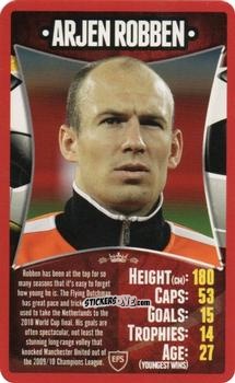 Figurina Arjen Robben - European Football Stars 2012 n. 15 - Top Trumps