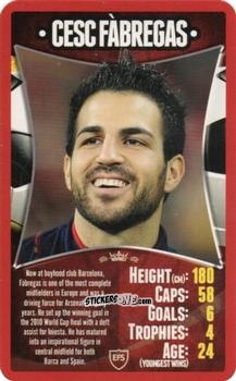 Sticker Cesc Fabregas - European Football Stars 2012 n. 24 - Top Trumps