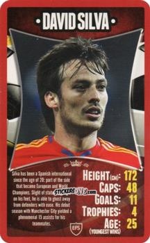Figurina David Silva - European Football Stars 2012 n. 28 - Top Trumps