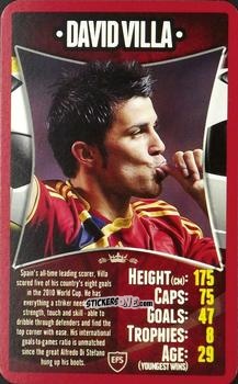 Cromo David Villa - European Football Stars 2012 n. 30 - Top Trumps