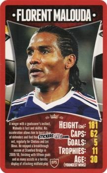 Figurina Florent Malouda - European Football Stars 2012 n. 8 - Top Trumps