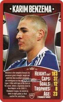 Cromo Karim Benzema - European Football Stars 2012 n. 6 - Top Trumps