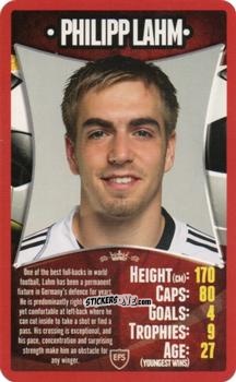 Sticker Philipp Lahm - European Football Stars 2012 n. 12 - Top Trumps