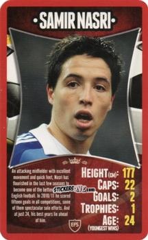 Cromo Samir Nasri - European Football Stars 2012 n. 10 - Top Trumps