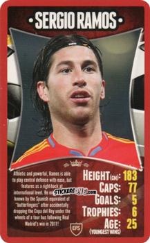 Sticker Sergio Ramos - European Football Stars 2012 n. 27 - Top Trumps