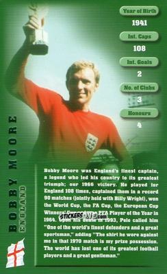 Sticker Bobby Moore - Football Legends 1 2005 n. 21 - Top Trumps