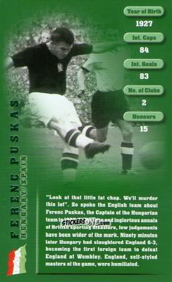 Cromo Ferenc Puskas - Football Legends 1 2005 n. 25 - Top Trumps
