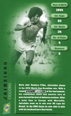Figurina Jairzinho - Football Legends 1 2005 n. 16 - Top Trumps