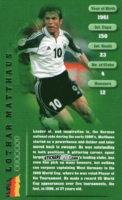 Cromo Lothar Matthaus - Football Legends 1 2005 n. 19 - Top Trumps