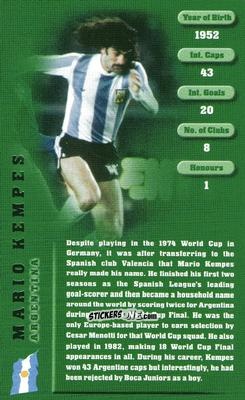 Cromo Mario Kempes - Football Legends 1 2005 n. 17 - Top Trumps