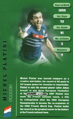 Figurina Michel Platini - Football Legends 1 2005 n. 24 - Top Trumps