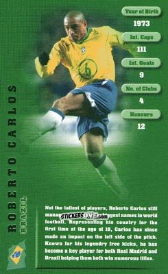 Sticker Roberto Carlos - Football Legends 1 2005 n. 6 - Top Trumps