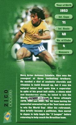Cromo Zico - Football Legends 1 2005 n. 30 - Top Trumps