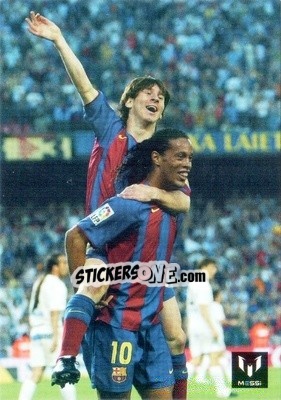 Sticker Messi in game for FCB - Messi (European version) n. 3 - Icons.com