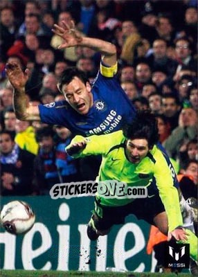 Sticker Messi in game for FCB - Messi (European version) n. 7 - Icons.com