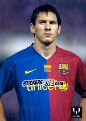 Sticker Messi in game for FCB - Messi (European version) n. 12 - Icons.com
