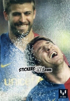 Sticker Messi in game for FCB - Messi (European version) n. 13 - Icons.com