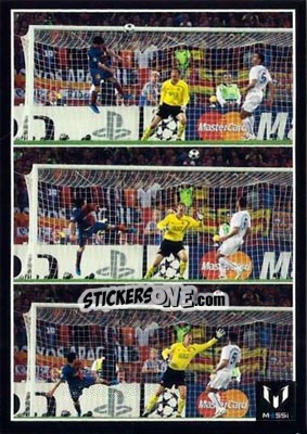 Sticker Messi in game for FCB - Messi (European version) n. 14 - Icons.com