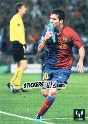 Sticker Messi in game for FCB - Messi (European version) n. 15 - Icons.com