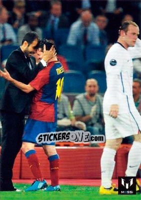 Sticker Messi in game for FCB - Messi (European version) n. 16 - Icons.com