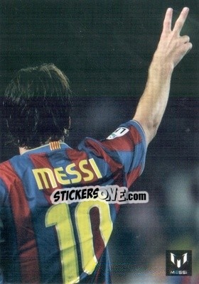 Sticker Messi in game for FCB - Messi (European version) n. 18 - Icons.com