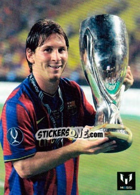 Sticker Messi in game for FCB - Messi (European version) n. 19 - Icons.com