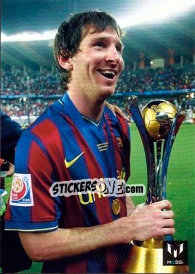 Sticker Messi in game for FCB - Messi (European version) n. 21 - Icons.com
