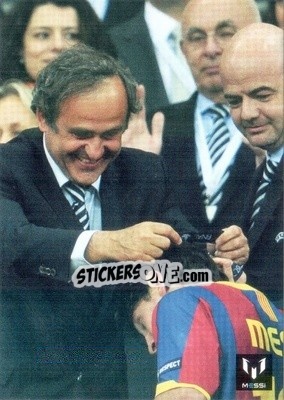 Sticker Messi in game for FCB - Messi (European version) n. 29 - Icons.com