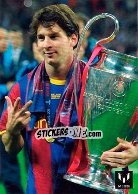 Cromo Messi in game for FCB