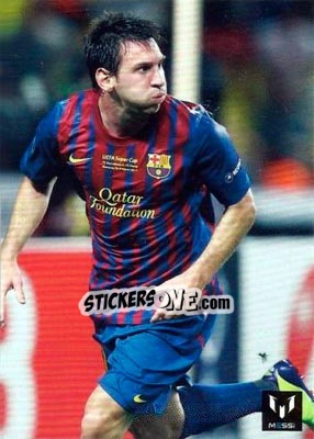 Sticker Messi in game for FCB - Messi (European version) n. 32 - Icons.com