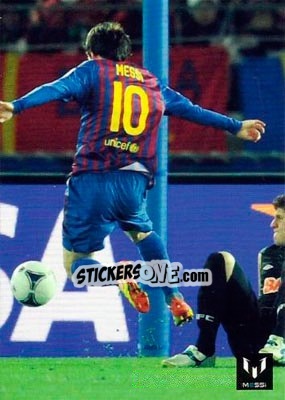 Sticker Messi in game for FCB - Messi (European version) n. 33 - Icons.com